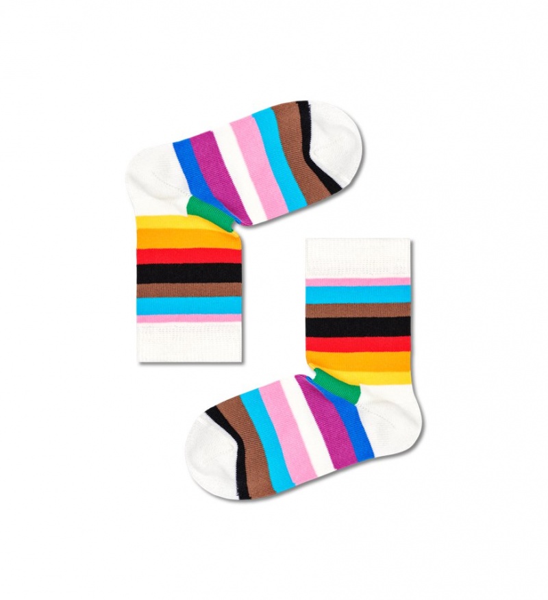 Happy Socks 3-Pack Pride Socks Gift Set Kinder Weiß | Schweiz 85014RXBI