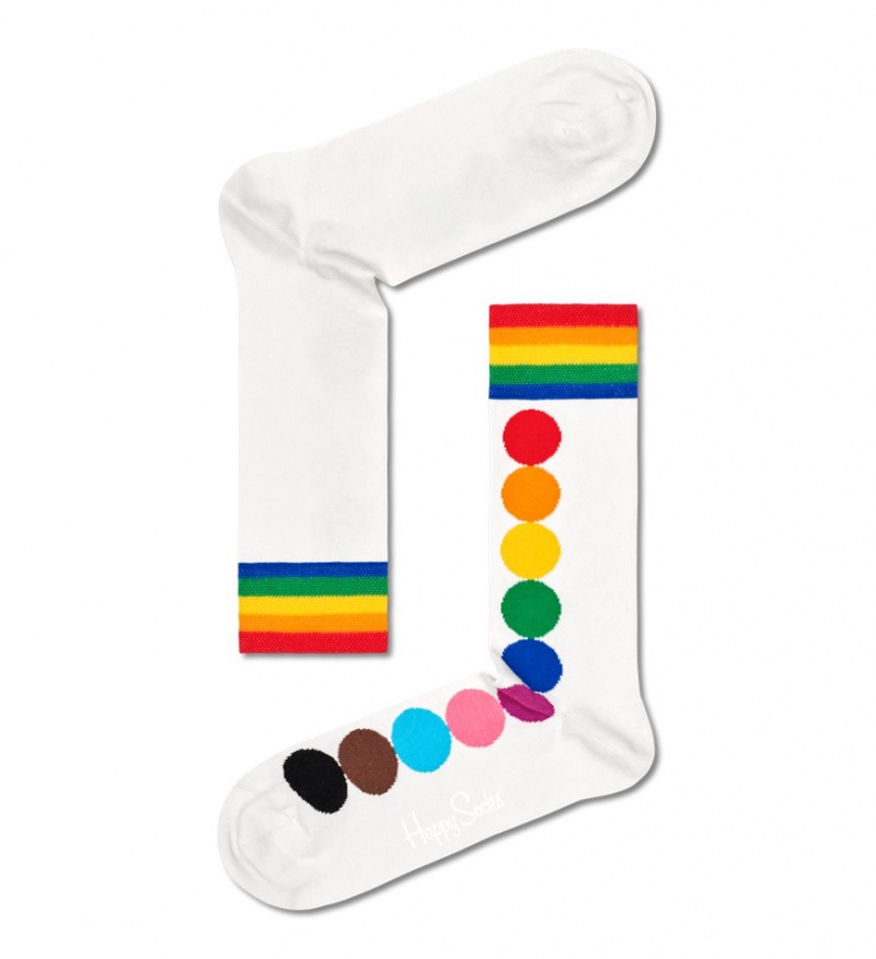 Happy Socks 3-Pack Pride Socks Gift Set Unisex Weiß | Schweiz 73985IVBH