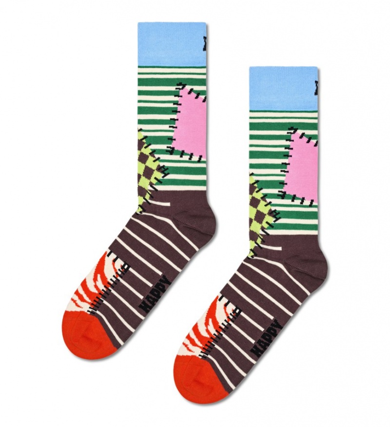 Happy Socks 3-Pack Quilt Socks Gift Set Unisex Weiß | Schweiz 02541FVGY