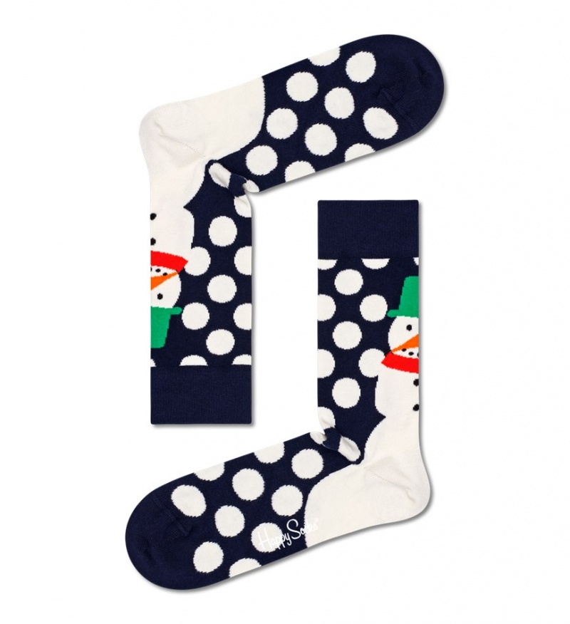 Happy Socks 3-Pack Snowman Socks Gift Set Unisex Schwarz | Schweiz 37819OGBM