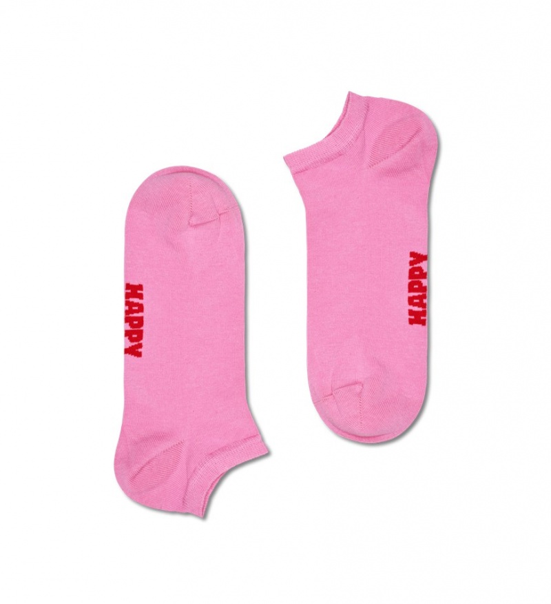 Happy Socks 3-Pack Solid Low Socken Unisex Rosa | Schweiz 89713SMTW