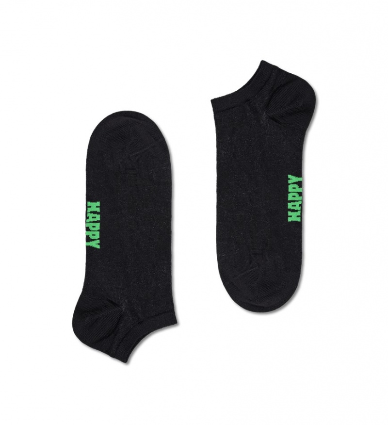 Happy Socks 3-Pack Solid Low Socken Unisex Schwarz | Schweiz 93460PTKY