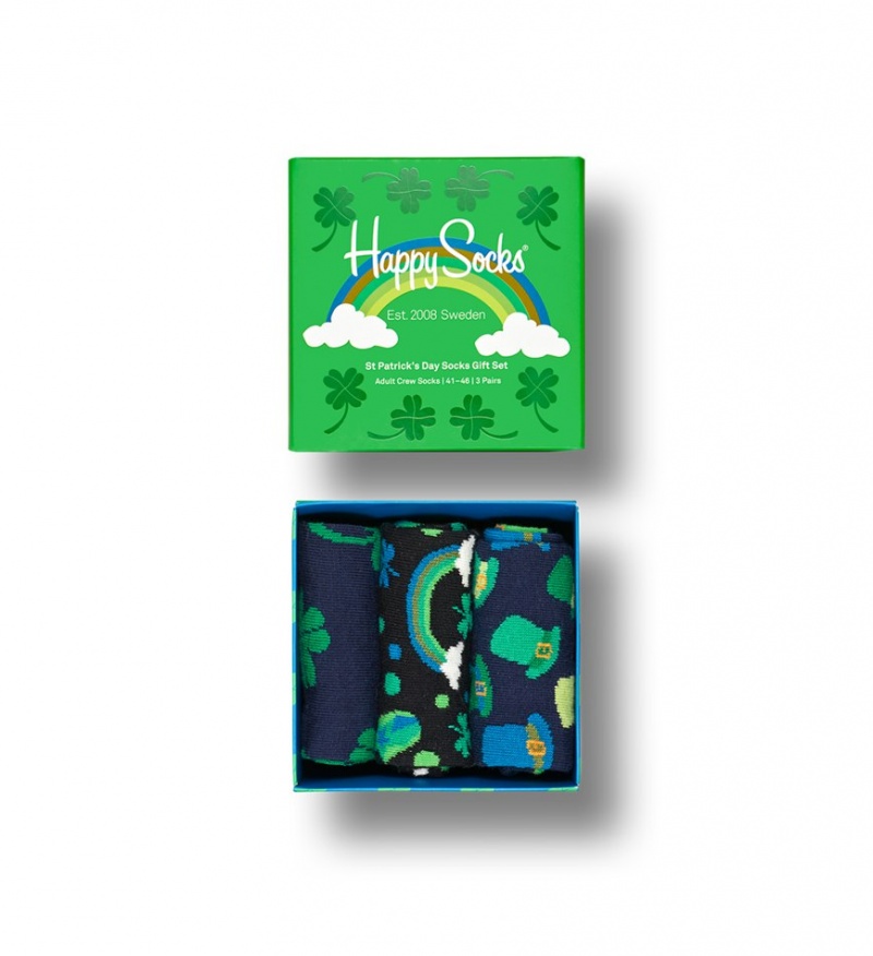 Happy Socks 3-Pack St. Patrick\'s Gift Set Unisex Grün | Schweiz 75134SOGC