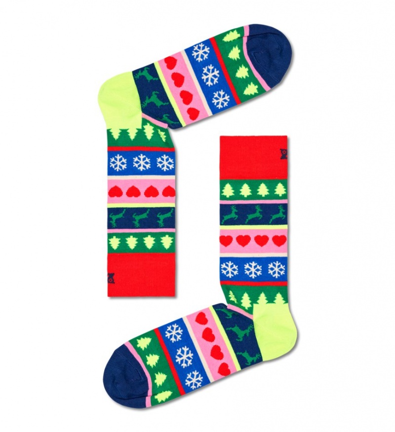 Happy Socks 3-Pack X-Mas Pullover Socks Gift Set Unisex Rot | Schweiz 70842QHYK