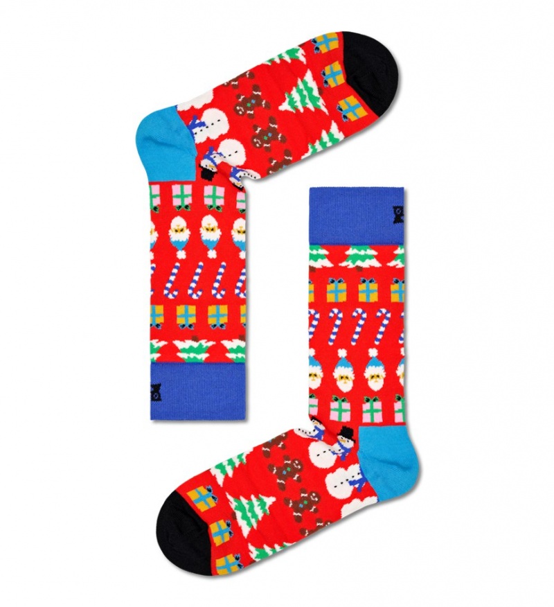 Happy Socks 3-Pack X-Mas Pullover Socks Gift Set Unisex Rot | Schweiz 70842QHYK