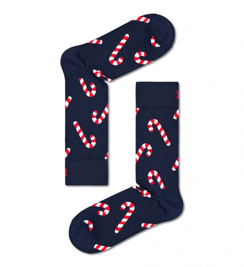 Happy Socks 3-Pack X-Mas Stocking Socks Gift Set Unisex Navy | Schweiz 43175NEJM