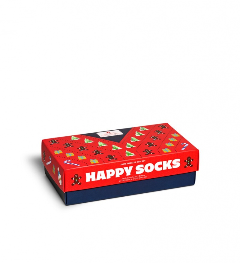 Happy Socks 3-Pack X-mas Pullover Gift Set Kinder Rot | Schweiz 07649XWLC