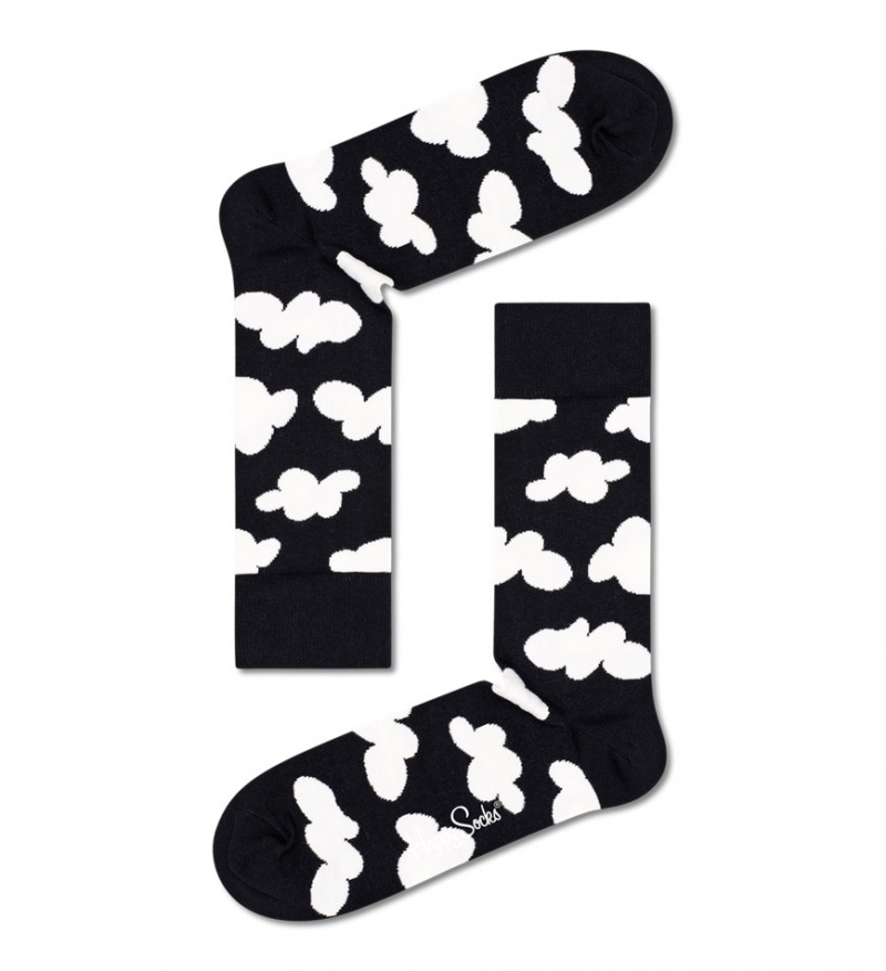 Happy Socks 4-Pack Black & White Socks Gift Set Unisex Schwarz | Schweiz 95236NOFI