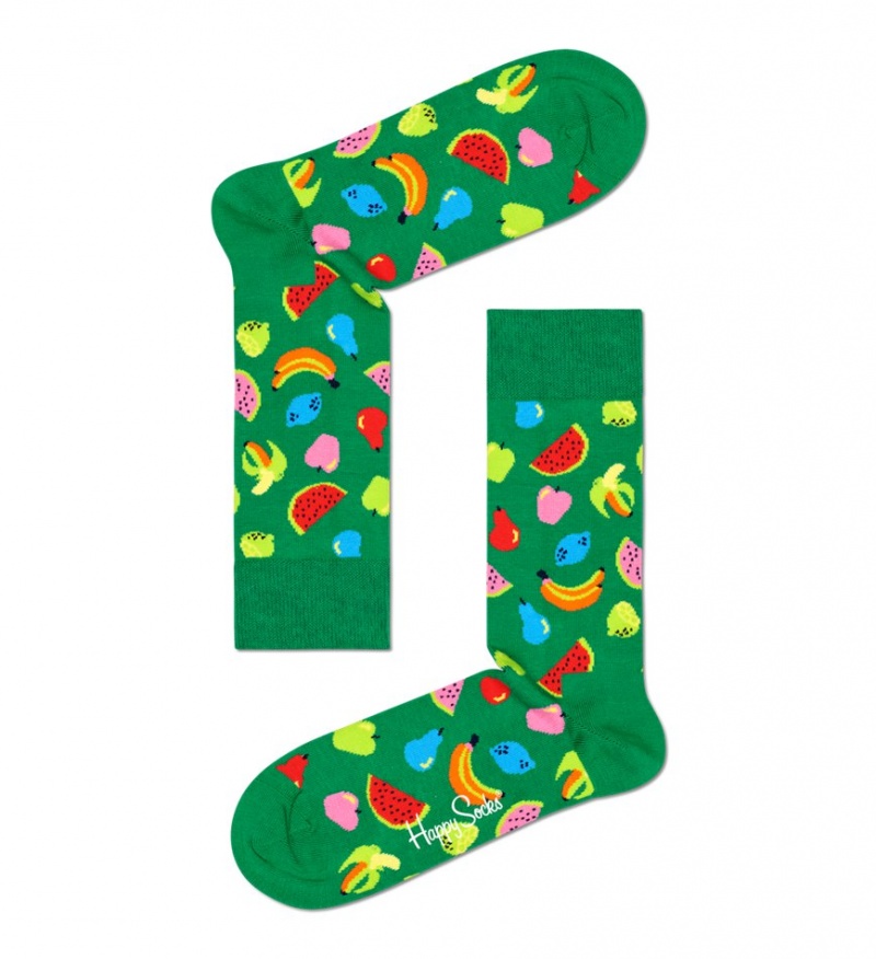 Happy Socks 4-Pack Fruit Socks Gift Set Unisex Grün | Schweiz 35084DPBT