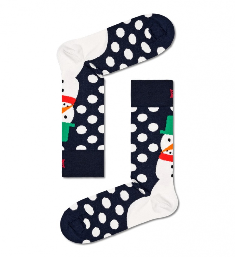 Happy Socks 4-Pack Gingerbread Socks Gift Set Unisex Navy | Schweiz 14326JUTA