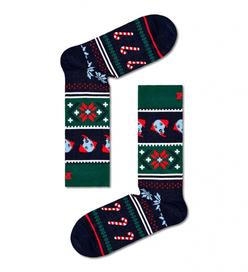 Happy Socks 4-Pack Gingerbread Socks Gift Set Unisex Navy | Schweiz 14326JUTA