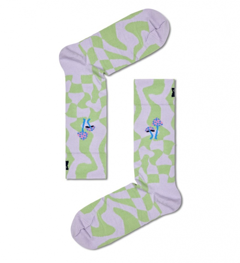 Happy Socks 4-Pack Happy In Wonderland Socks Gift Set Unisex Navy | Schweiz 54283VKMX