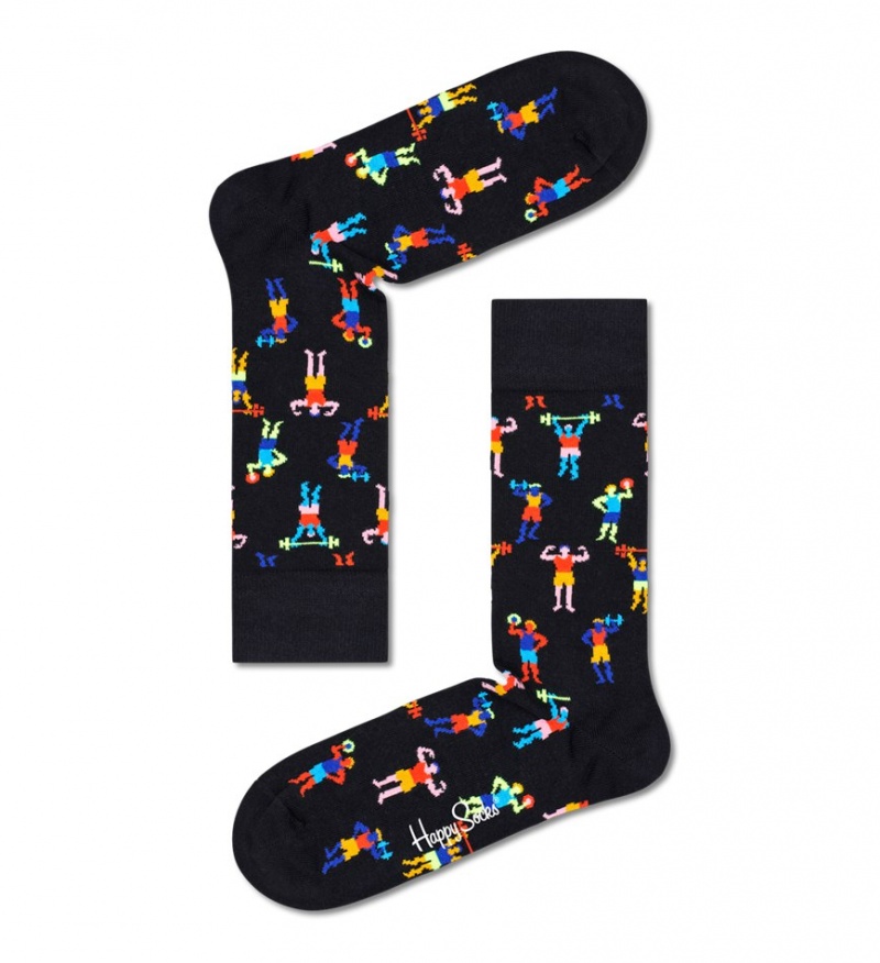 Happy Socks 4-Pack Healthy Lifestyle Socks Gift Set Unisex Schwarz | Schweiz 96320APBK