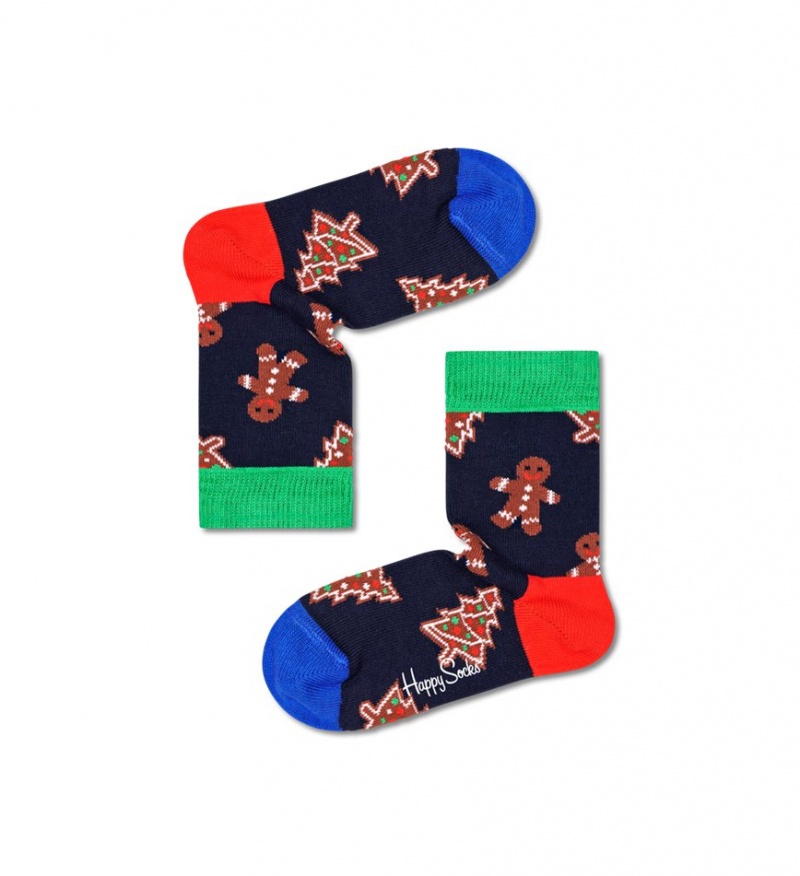 Happy Socks 4-Pack Holiday Gift Set Kinder Navy | Schweiz 94857WOJU