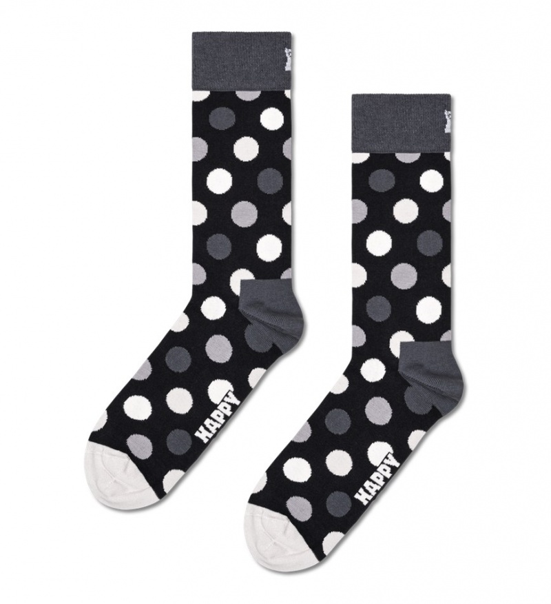 Happy Socks 4-Pack Klassische Black & White Socks Gift Set Unisex Schwarz | Schweiz 17504DLET