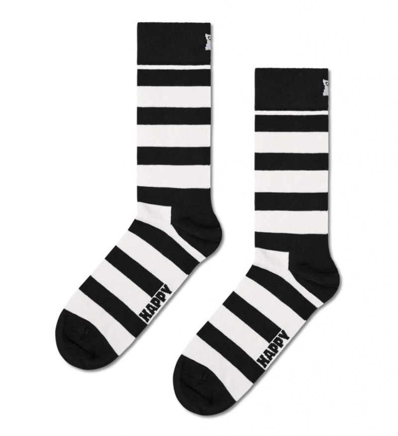 Happy Socks 4-Pack Klassische Black & White Socks Gift Set Unisex Schwarz | Schweiz 17504DLET