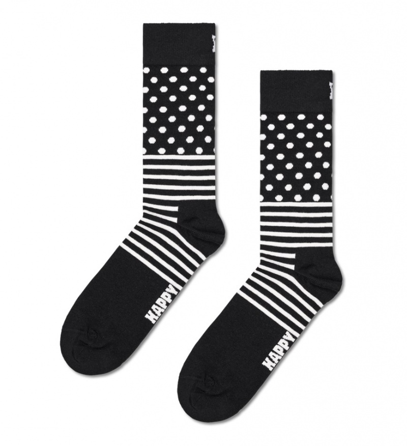 Happy Socks 4-Pack Klassische Black & White Socks Gift Set Unisex Schwarz | Schweiz 17504DLET