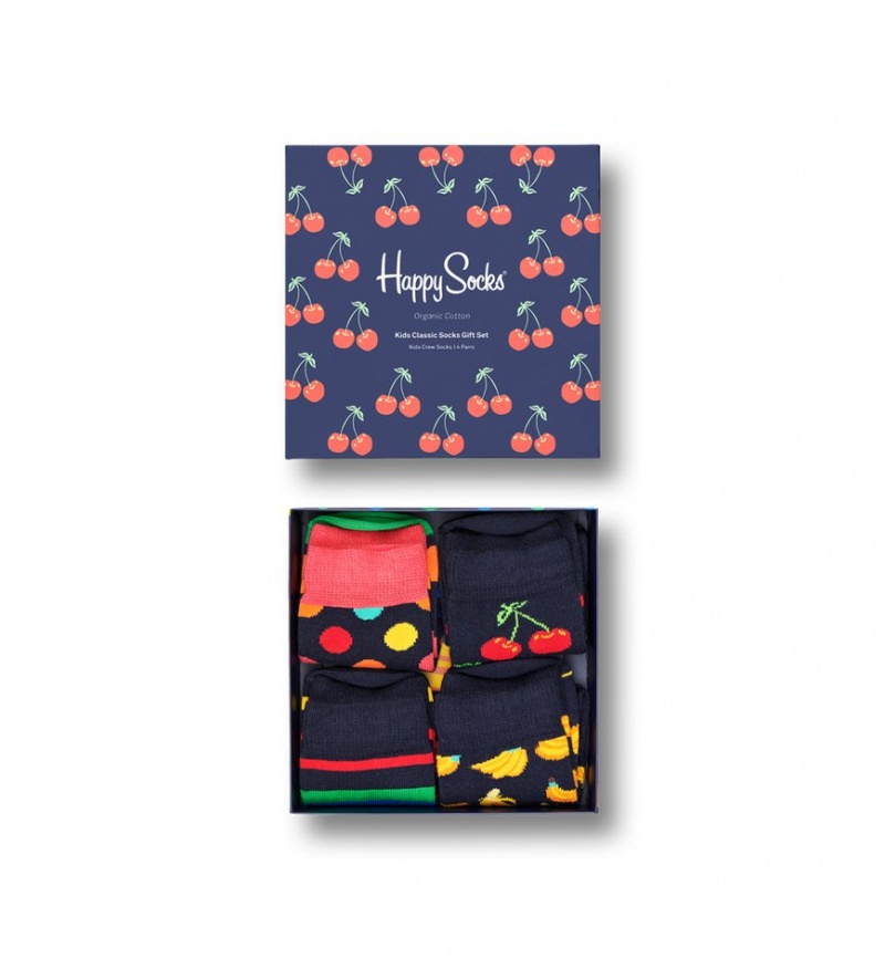 Happy Socks 4-Pack Klassische Socks Gift Set Kinder Navy | Schweiz 57209STHE