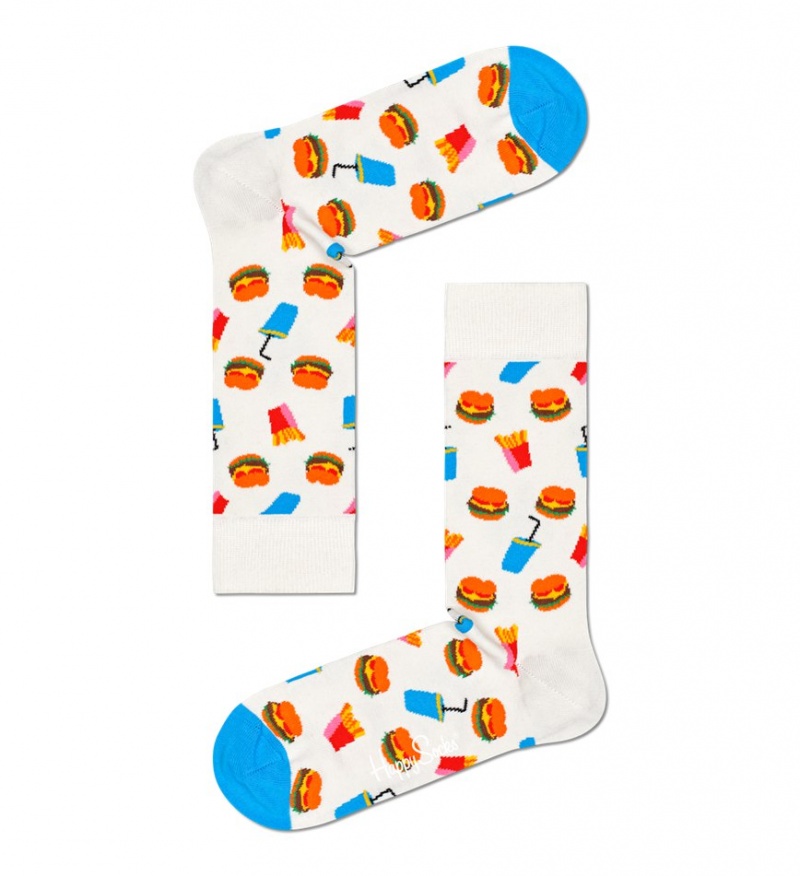 Happy Socks 4-Pack Lebensmittel Lover Socks Gift Set Unisex Schwarz | Schweiz 85264ORJK