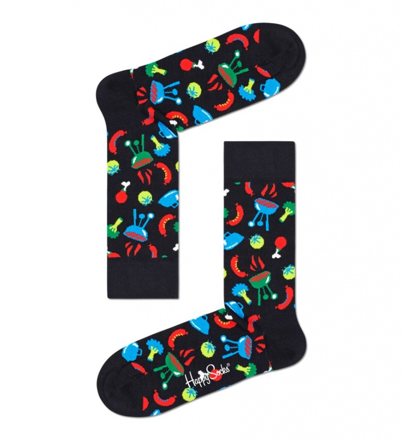 Happy Socks 4-Pack Lebensmittel Lover Socks Gift Set Unisex Schwarz | Schweiz 85264ORJK