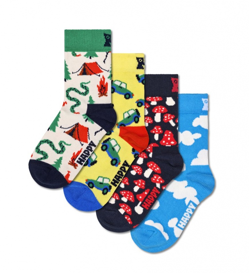 Happy Socks 4-Pack Little Camper Gift Set Kinder Weiß | Schweiz 96438TRJG