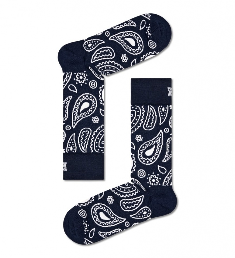 Happy Socks 4-Pack Moody Blues Socks Gift Set Unisex Navy | Schweiz 86752IZOW