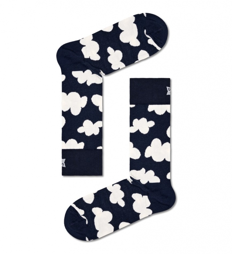 Happy Socks 4-Pack Moody Blues Socks Gift Set Unisex Navy | Schweiz 86752IZOW