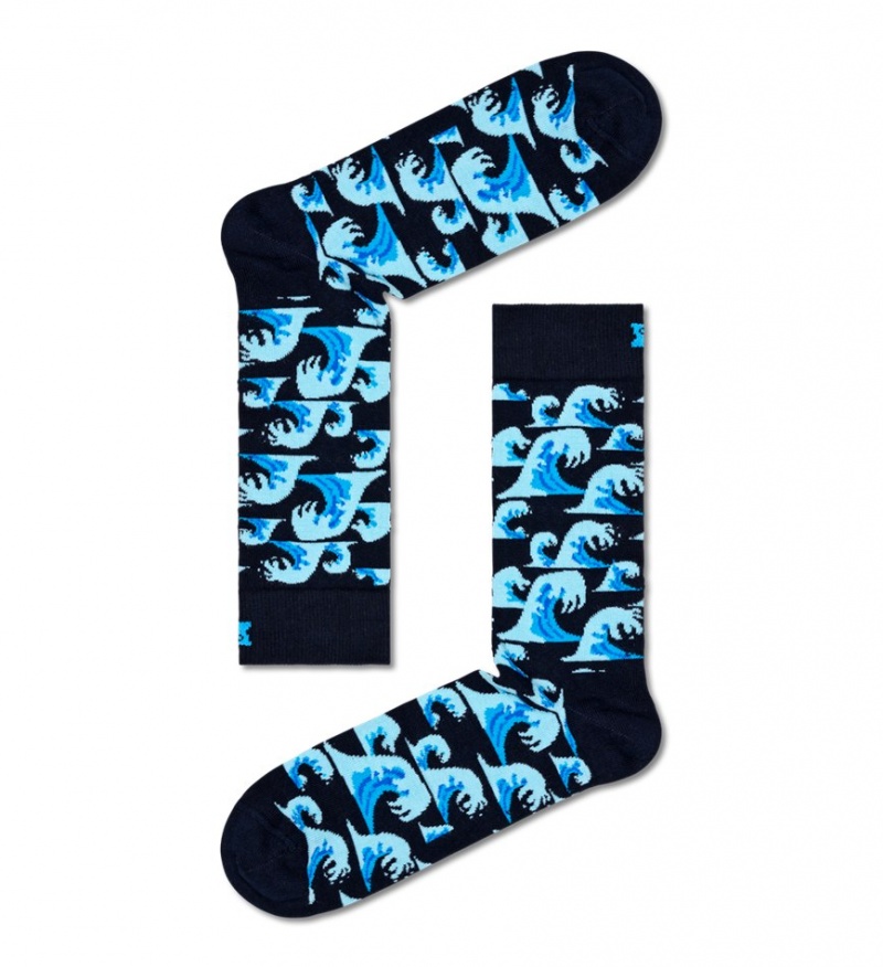 Happy Socks 4-Pack Out And About Socks Gift Set Unisex Navy | Schweiz 25140QWET