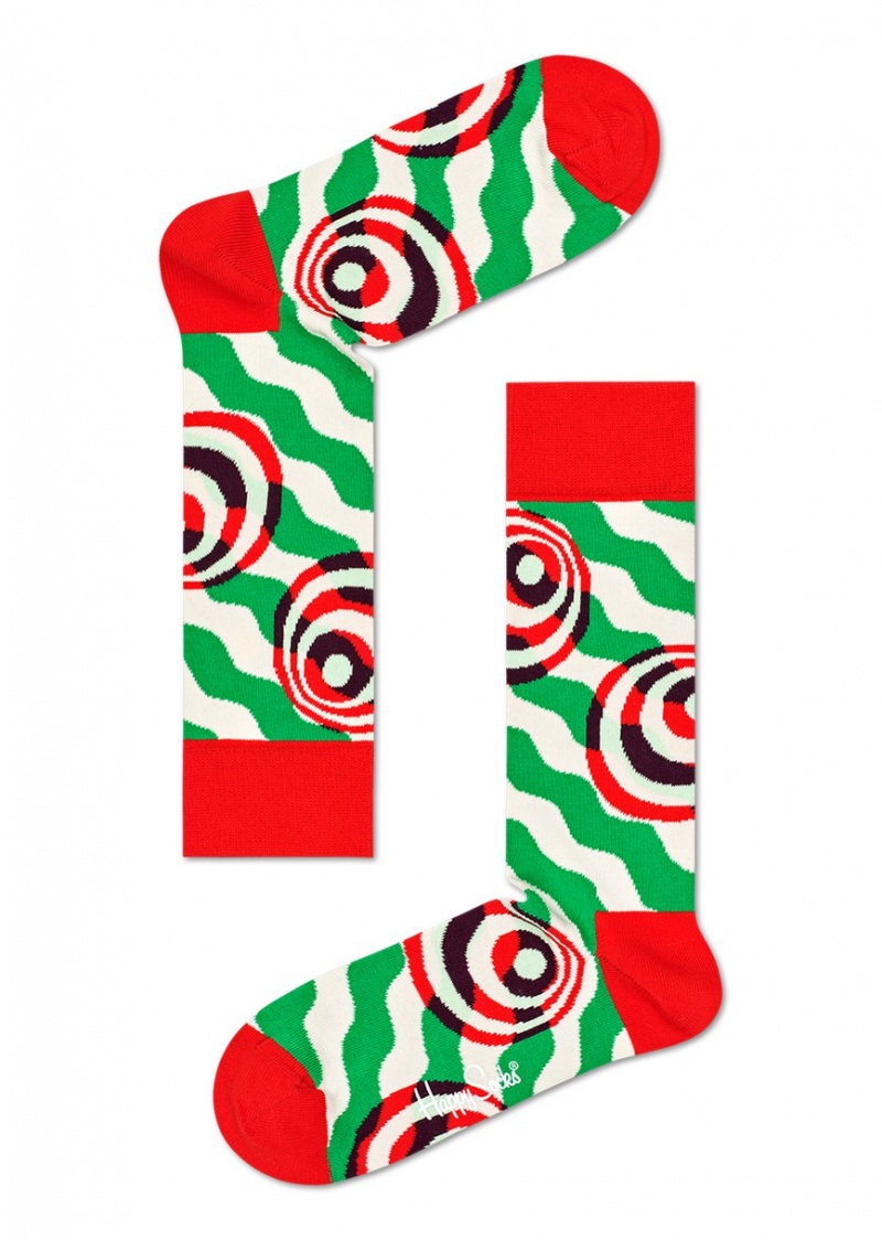 Happy Socks 4-Pack Psychedelic Candy Cane Socks Gift Set Unisex Hellrot | Schweiz 03728KGXH