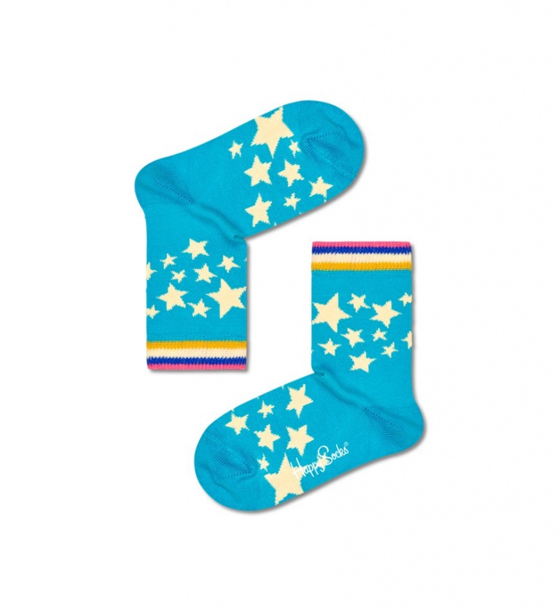 Happy Socks 4-Pack Space Socks Gift Set Kinder Blau | Schweiz 96102PVOY