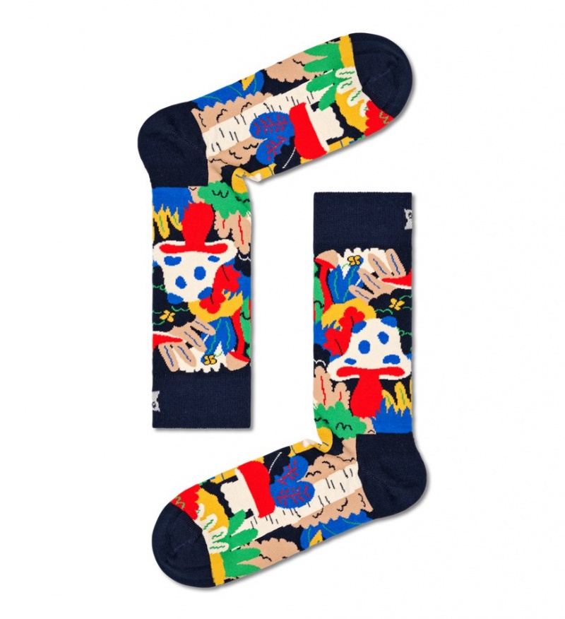 Happy Socks 4-Pack Wild And Free Socks Gift Set Unisex Navy | Schweiz 38490ONYE