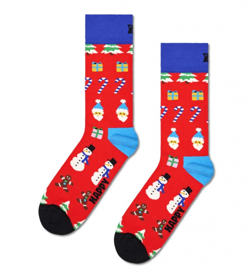 Happy Socks All I Want For Christmas Socken Unisex Rot | Schweiz 14635SLYQ