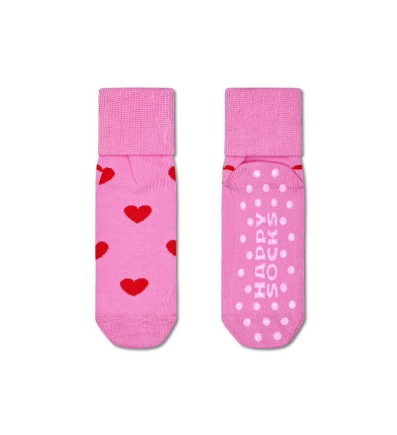 Happy Socks Antislip 2-Pack Heart & Big Dot Socken Kinder Mehrfarbig | Schweiz 95371KNXL