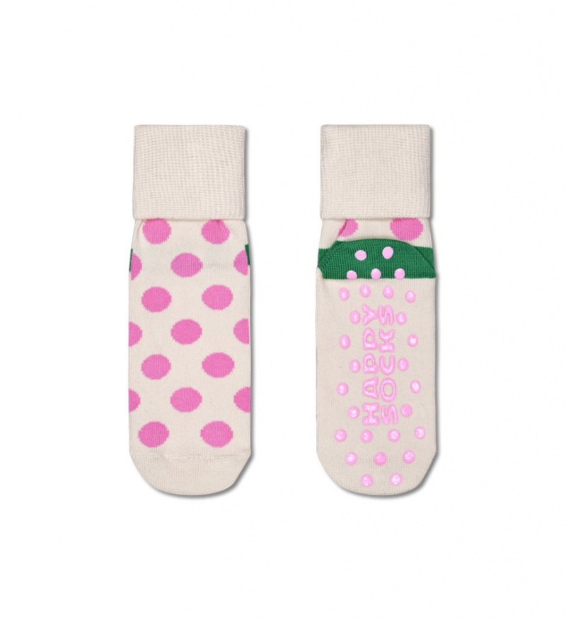 Happy Socks Antislip 2-Pack Heart & Big Dot Socken Kinder Mehrfarbig | Schweiz 95371KNXL