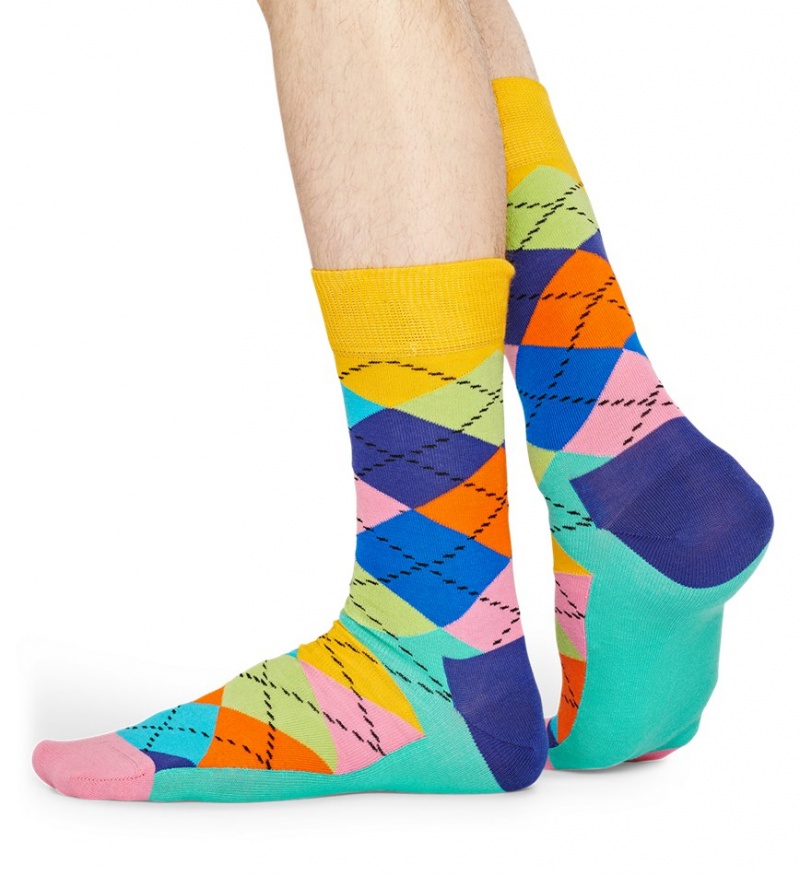 Happy Socks Argyle Socken Unisex Gelb | Schweiz 31978YCNZ