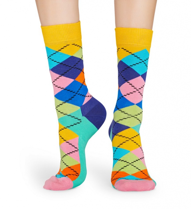 Happy Socks Argyle Socken Unisex Gelb | Schweiz 31978YCNZ