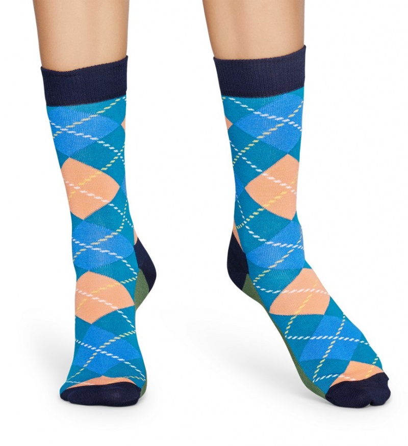 Happy Socks Argyle Socken Unisex Navy | Schweiz 32509CWYN