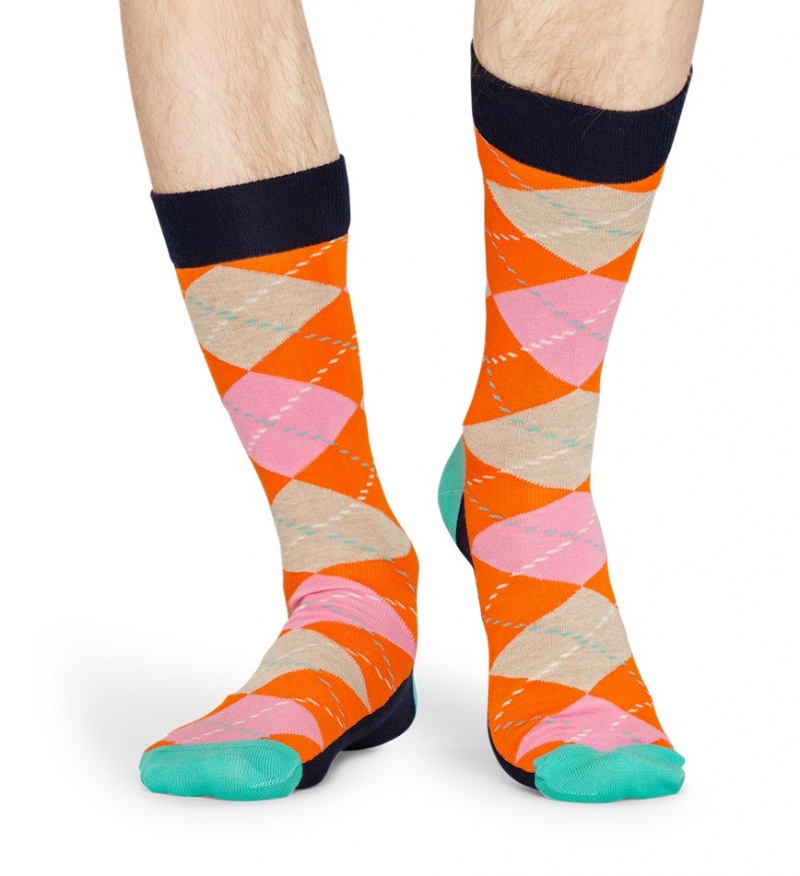 Happy Socks Argyle Socken Unisex Orange | Schweiz 41293XGAL