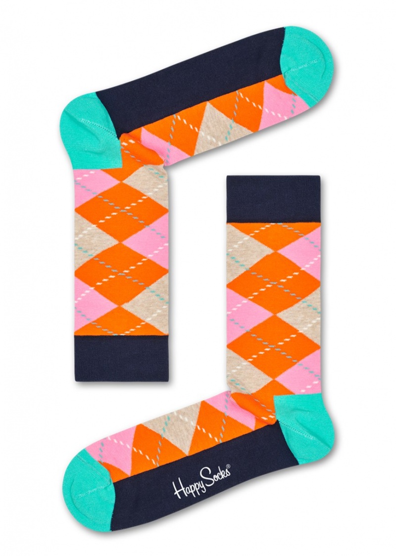 Happy Socks Argyle Socken Unisex Orange | Schweiz 41293XGAL