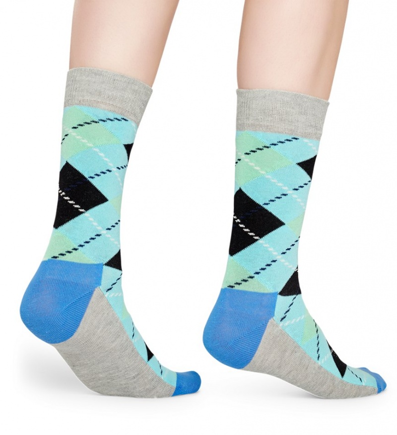 Happy Socks Argyle Socken Unisex Türkis | Schweiz 08271MHEC