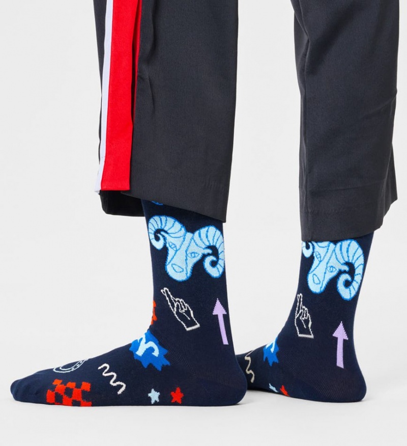 Happy Socks Aries Socken Unisex Navy | Schweiz 09516XSIW