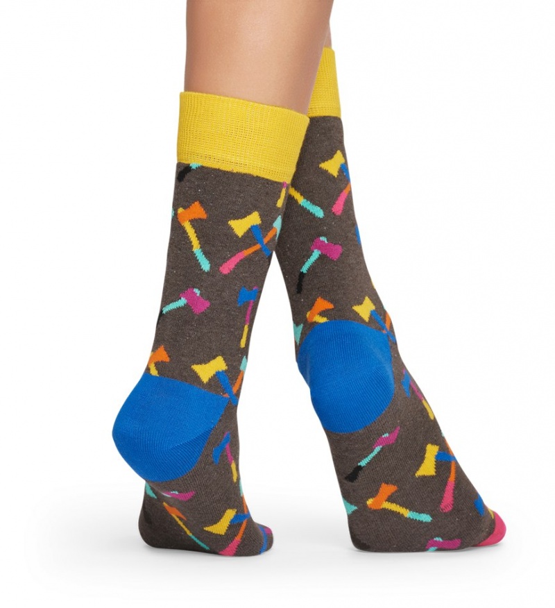 Happy Socks Axe Socken Unisex Braun | Schweiz 34576CFVI