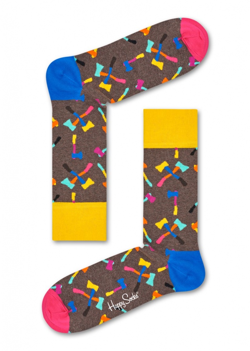 Happy Socks Axe Socken Unisex Braun | Schweiz 34576CFVI