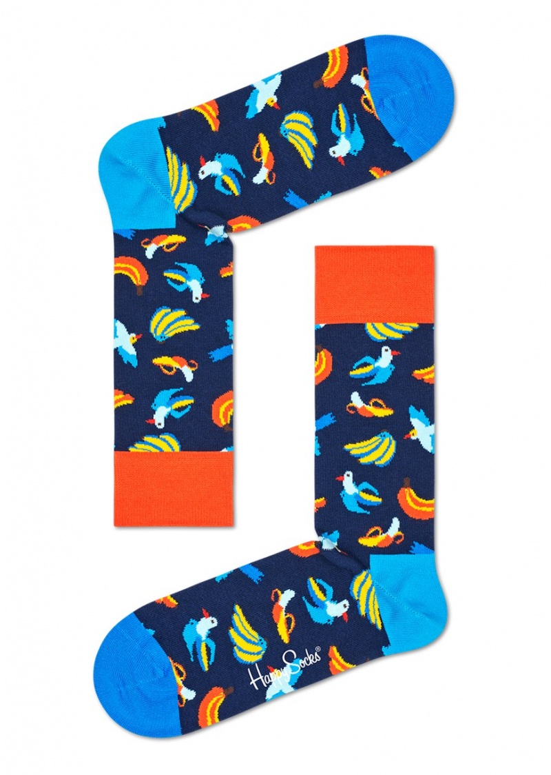 Happy Socks Banana Bird Socken Unisex Navy | Schweiz 02871NFTL