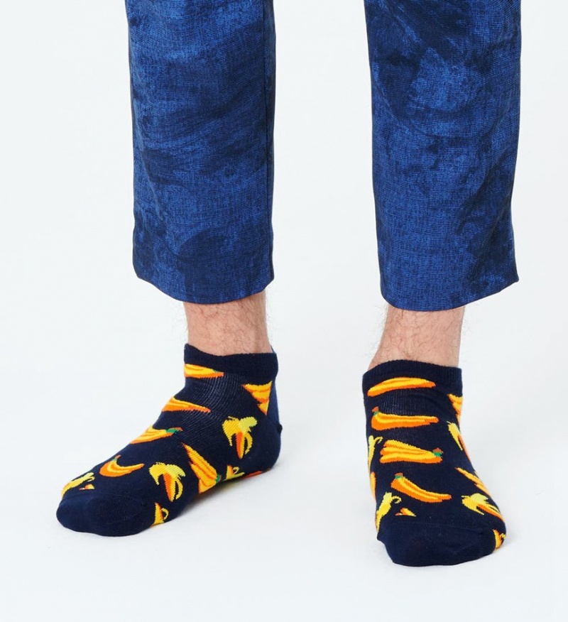 Happy Socks Banana Low Socken Unisex Navy | Schweiz 31286DNMU