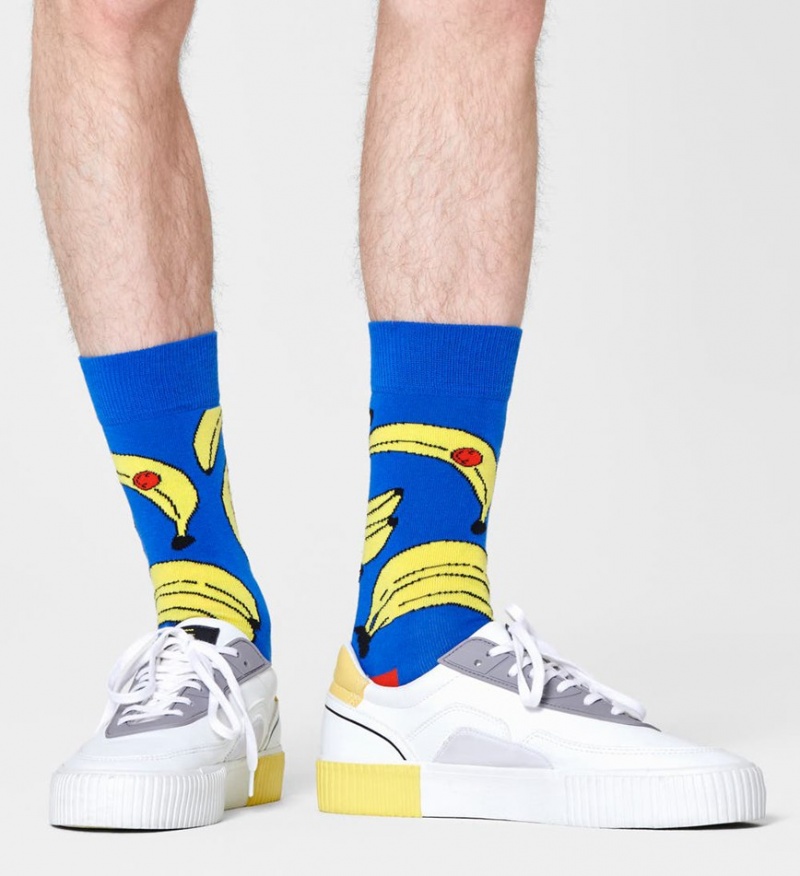 Happy Socks Banana Socken Unisex Blau | Schweiz 34067HZYT