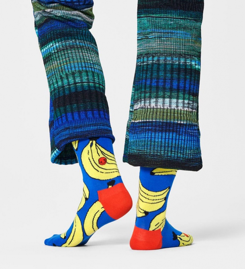 Happy Socks Banana Socken Unisex Blau | Schweiz 34067HZYT