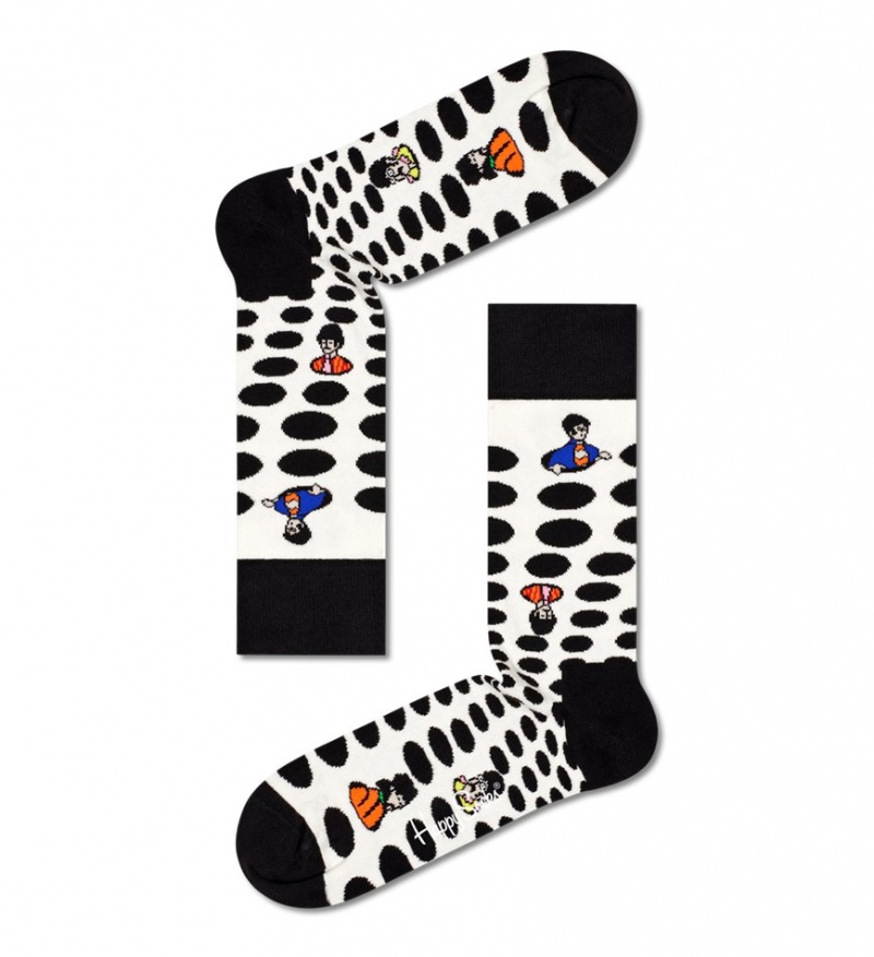 Happy Socks Beatles Dots Socken Unisex Weiß | Schweiz 73902ECBX