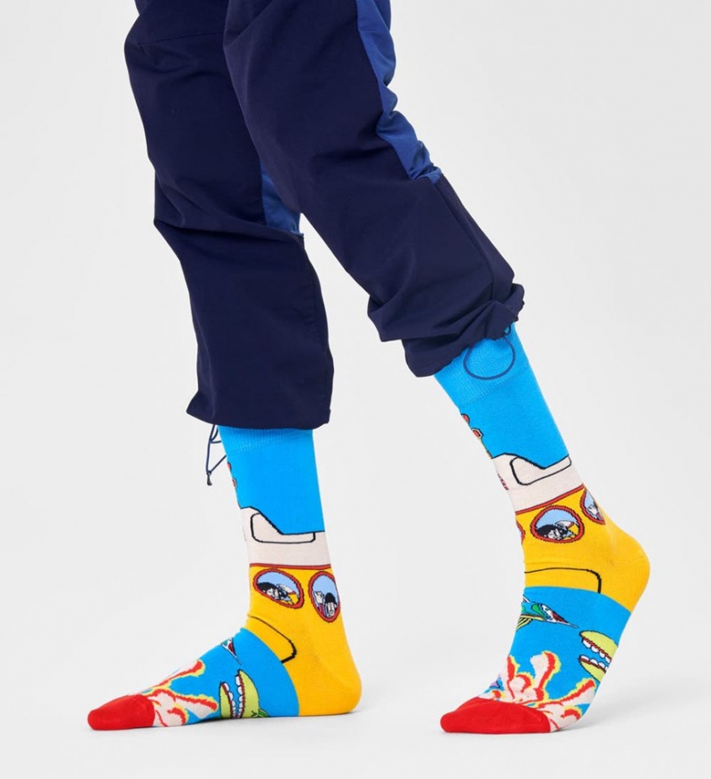 Happy Socks Beatles Yellow Submarine Socken Unisex Türkis | Schweiz 92758BSCY