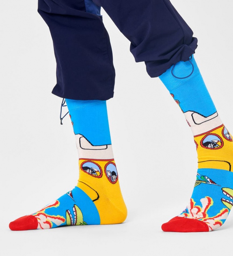 Happy Socks Beatles Yellow Submarine Socken Unisex Türkis | Schweiz 92758BSCY